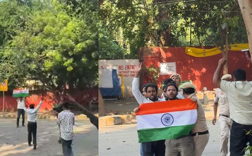 ജന്തർ മന്തറിൽ നാടകീയ നീക്കം; പൊലീസ് നിയന്ത്രണം മറികടന്ന് സിജെപി പ്രവർത്തകർ; മൂന്ന് പേർ കസ്റ്റഡിയിൽ
